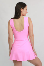 VESTIDO DEPORTIVO CON MOÑO FRONTAL